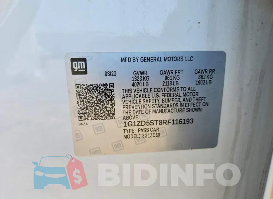 1G1ZD5ST8RF116193 Photo# 12