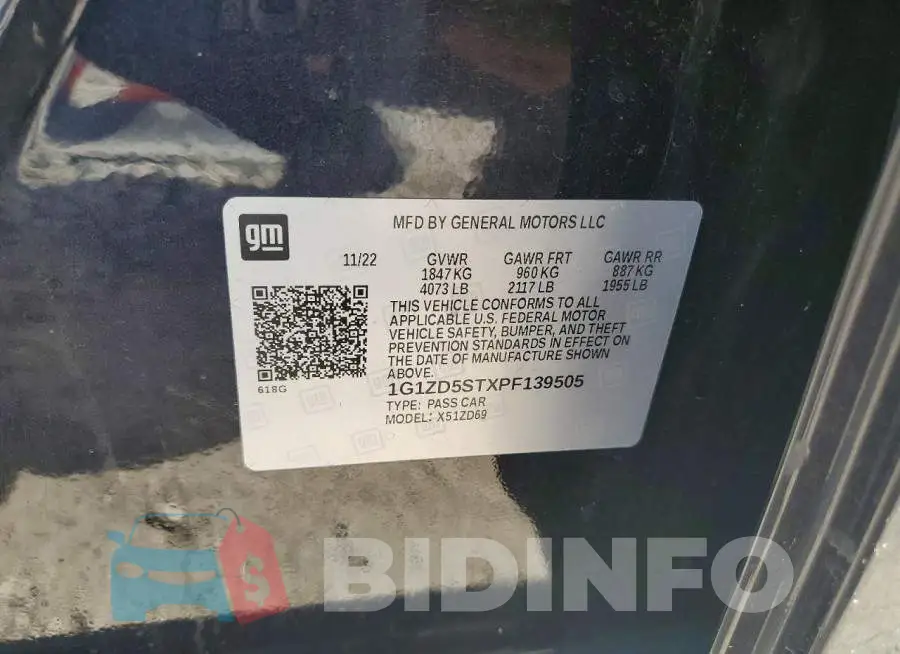 1G1ZD5STXPF139505 Photo# 13