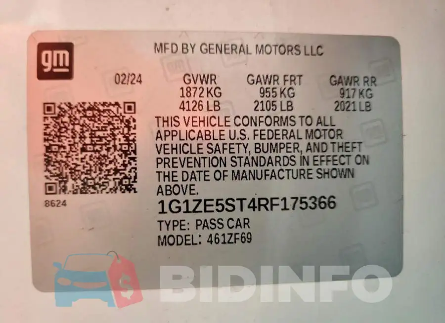 1G1ZE5ST4RF175366 Photo# 12