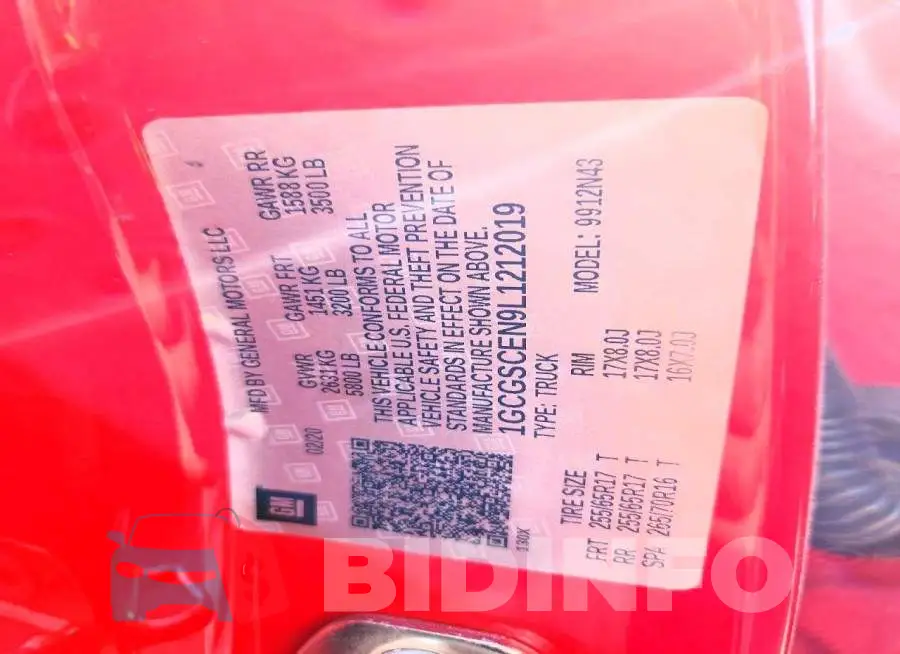 1GCGSCEN9L1212019 Photo# 12