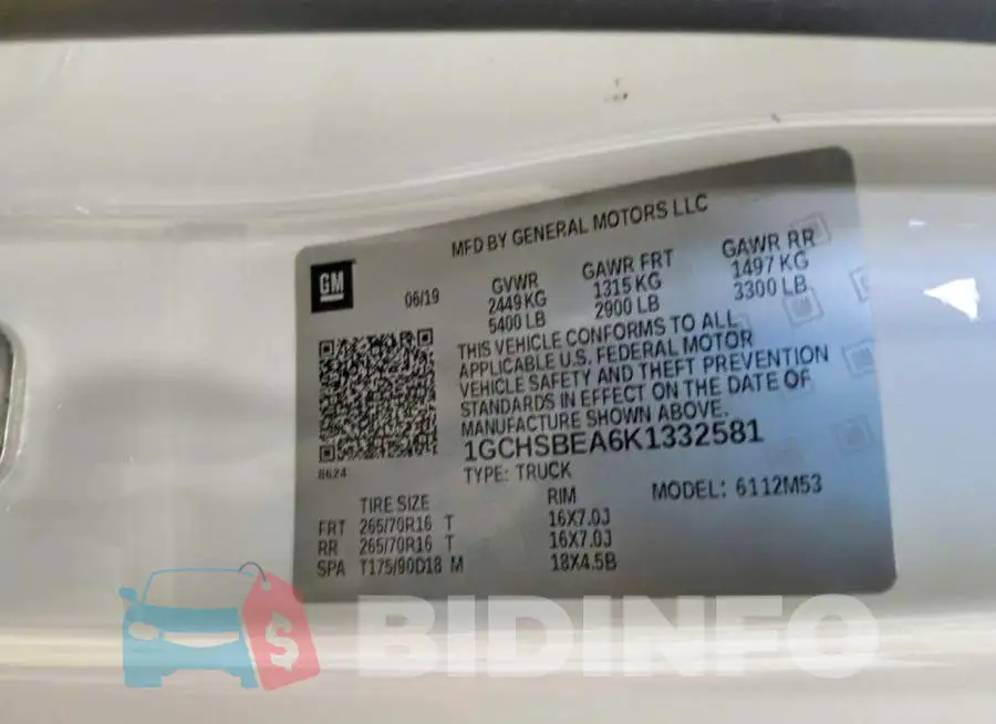1GCHSBEA6K1332581 Photo# 12