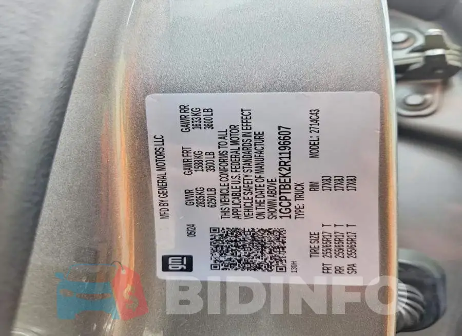 1GCPTBEK2R1196607 Photo# 12