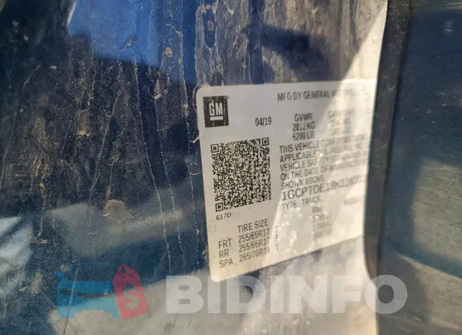 1GCPTDE18K1283033 Photo# 12