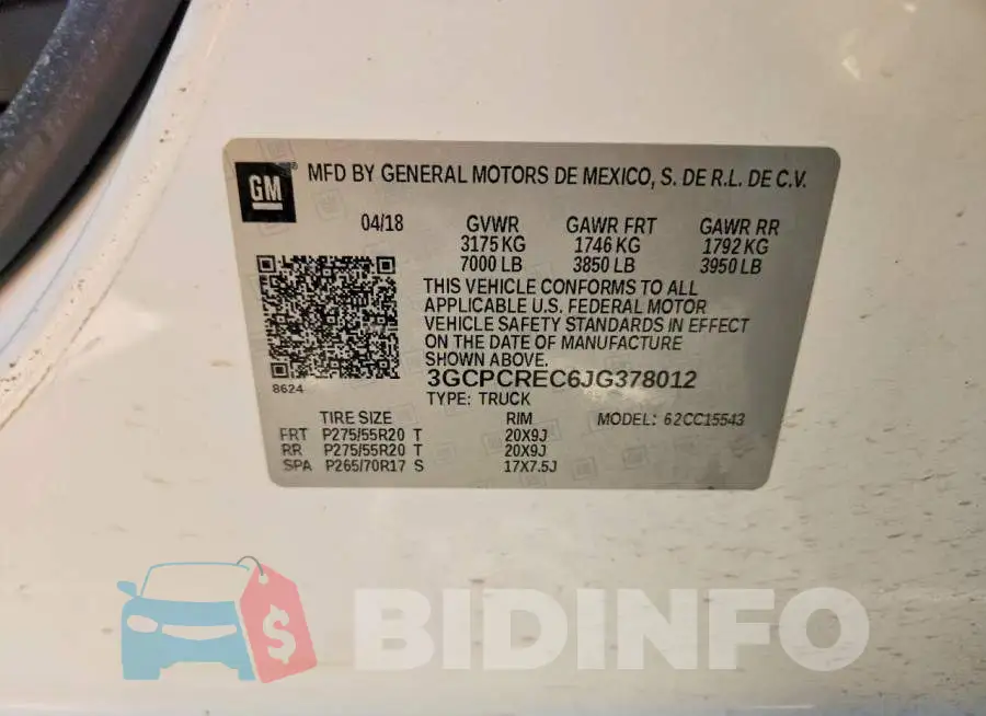 3GCPCREC6JG378012 Photo# 12