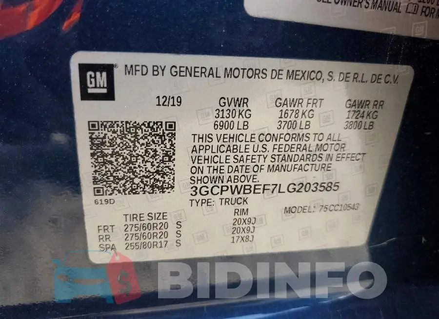 3GCPWBEF7LG203585 Photo# 12