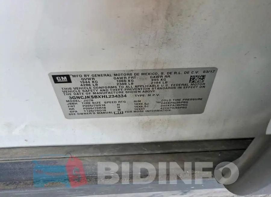 3GNCJKSBXHL234334 Photo# 12