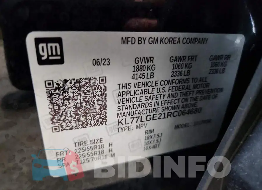 KL77LGE21RC064680 Photo# 14