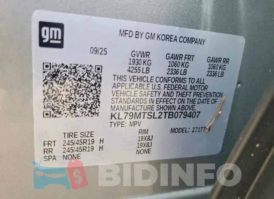 KL79MTSL2TB079407 Photo# 13