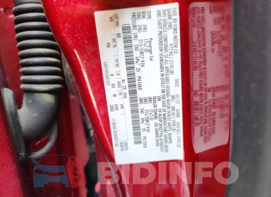 1FADP3H27HL238223 Photo# 12