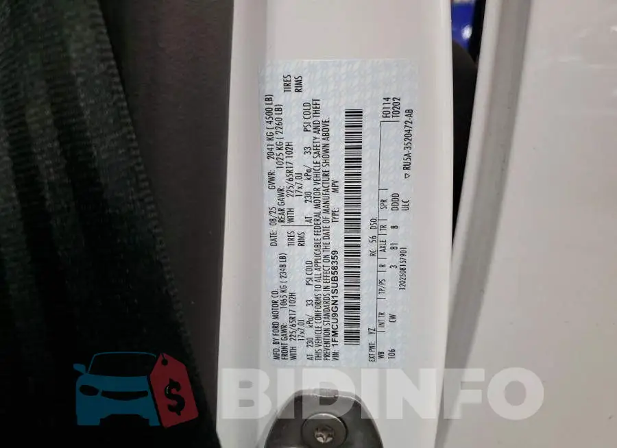 1FMCU9GN1SUB58359 Photo# 14