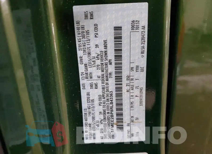 1FMEE2BP8RLB43363 Photo# 13