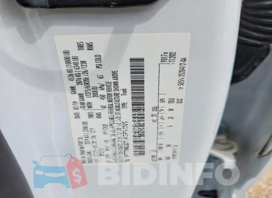1FT7W2BT1KEF92305 Photo# 12