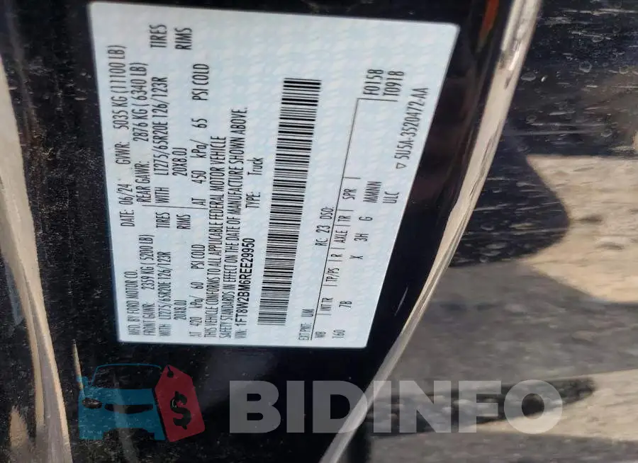 1FT8W2BM6REE29950 Photo# 12