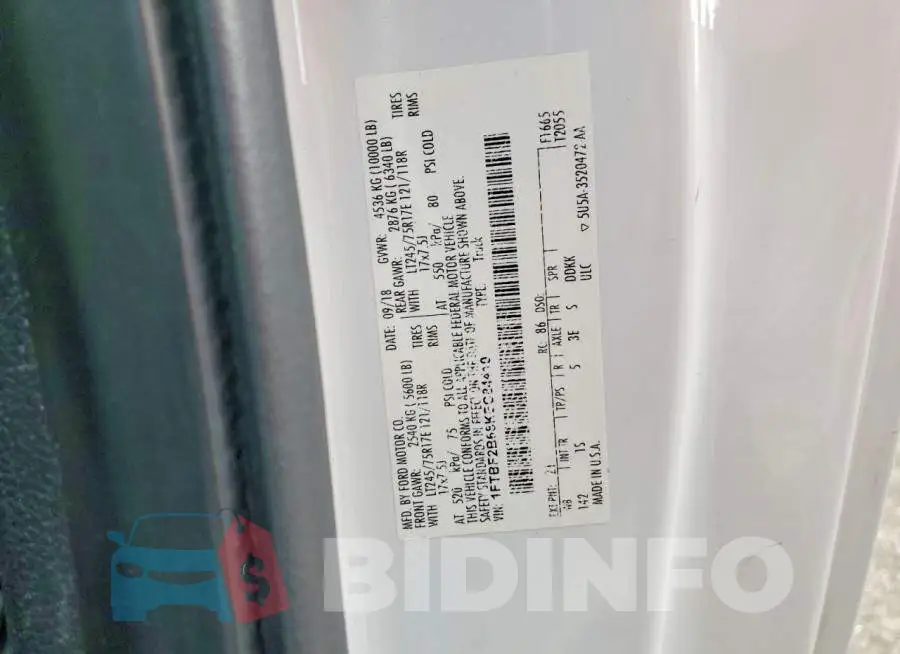 1FTBF2B68KEC84410 Photo# 12