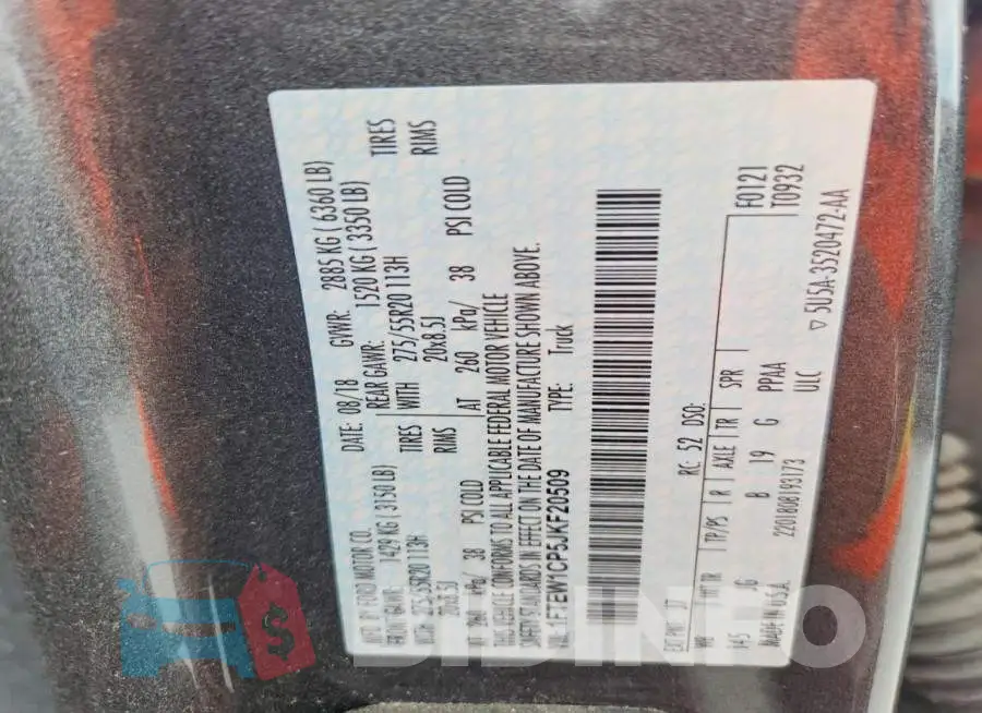 1FTEW1CP5JKF20509 Photo# 12