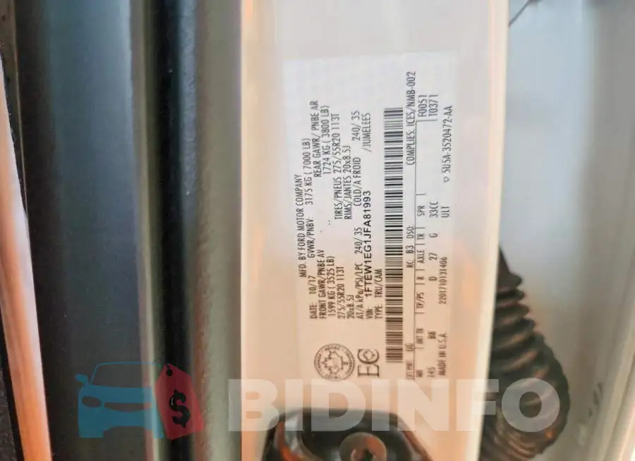 1FTEW1EG1JFA81993 Photo# 12