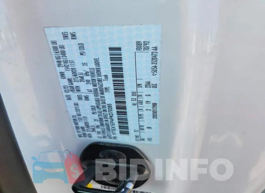 1FTEX1EP4PKD79385 Photo# 12