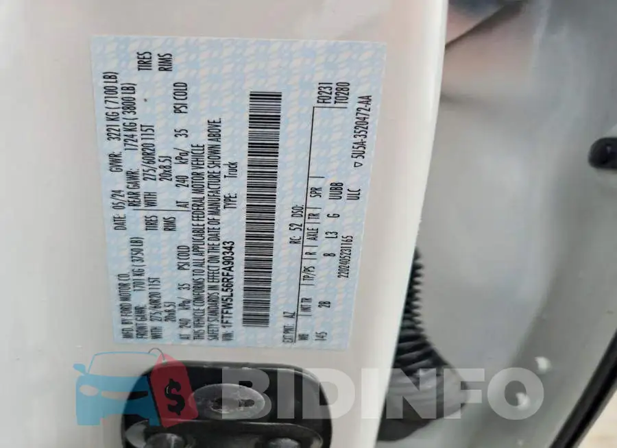 1FTFW5L56RFA90343 Photo# 12