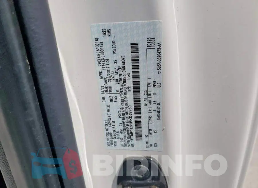 1FTMF1E51PKD59950 Photo# 12