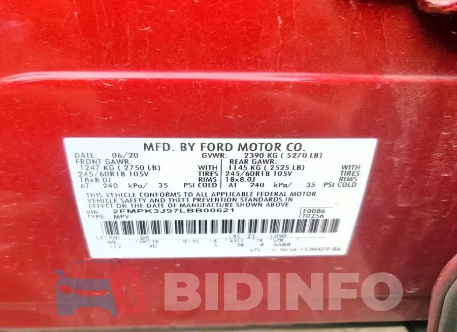 2FMPK3J97LBB00621 Photo# 13