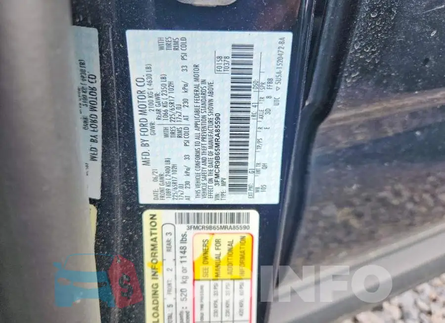 3FMCR9B65MRA85590 Photo# 13