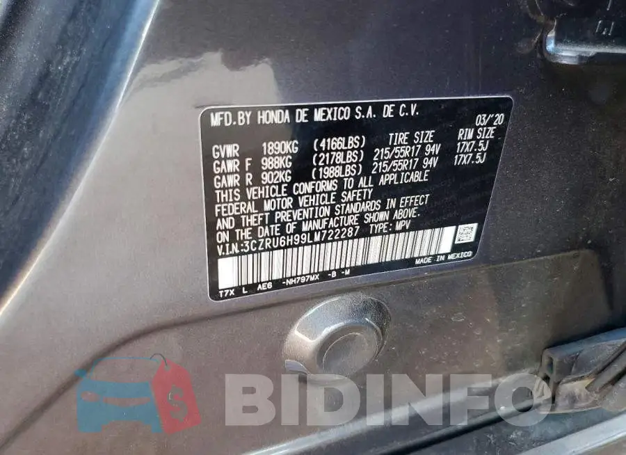 3CZRU6H99LM722287 Photo# 14