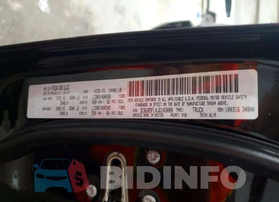 3C6UR5FL4JG143088 Photo# 12