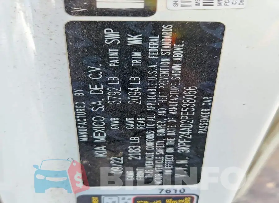 3KPF24AD2PE538066 Photo# 13
