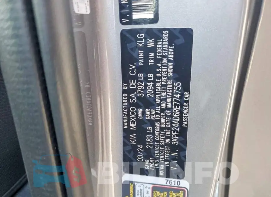 3KPF24AD6RE774755 Photo# 13