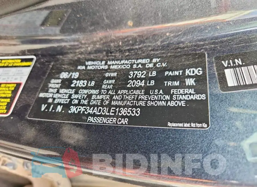3KPF34AD3LE136533 Photo# 12