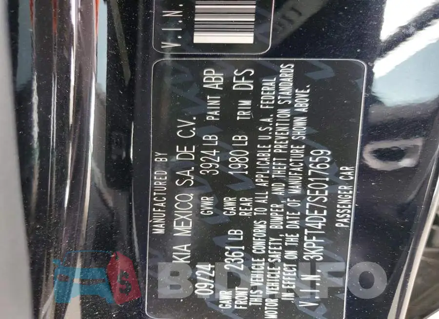 3KPFT4DE7SE017659 Photo# 12