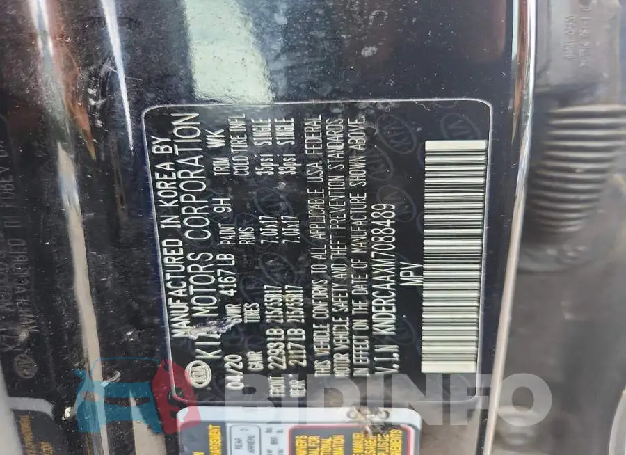 KNDERCAAXM7088489 Photo# 13