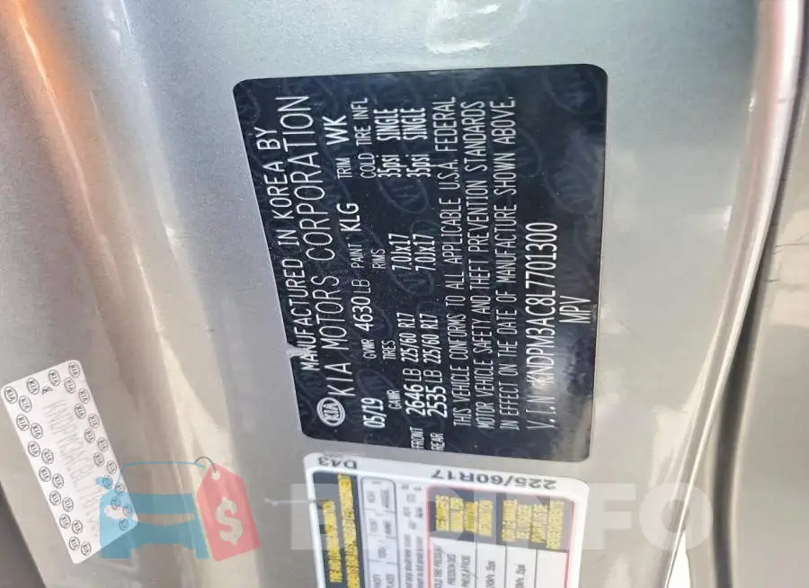 KNDPM3AC8L7701300 Photo# 13