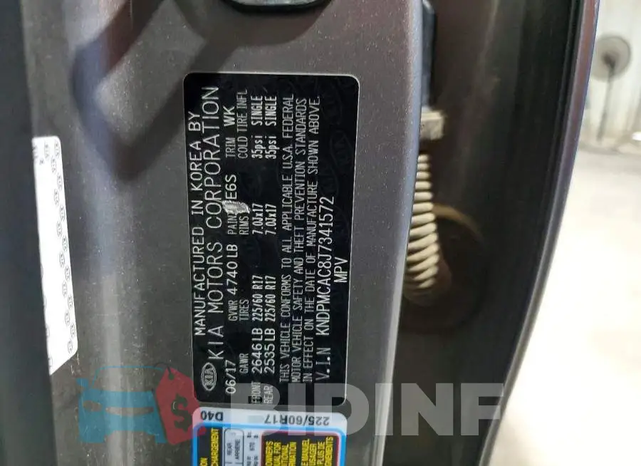 KNDPMCAC8J7341572 Photo# 13