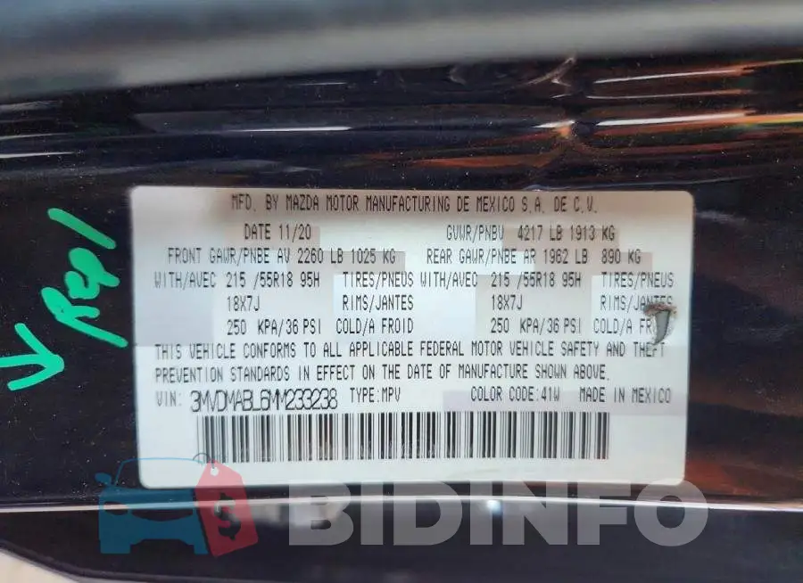 3MVDMABL6MM233238 Photo# 14