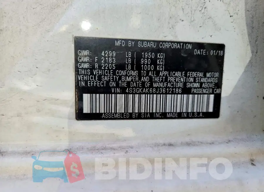 4S3GKAK68J3612186 Photo# 13