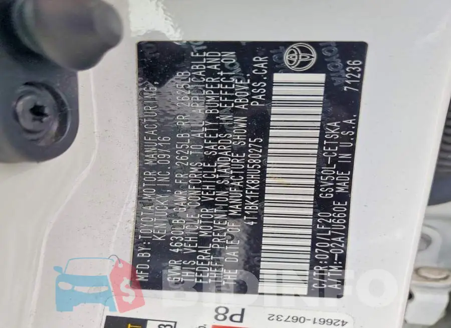 4T1BK1FK8HU580275 Photo# 12
