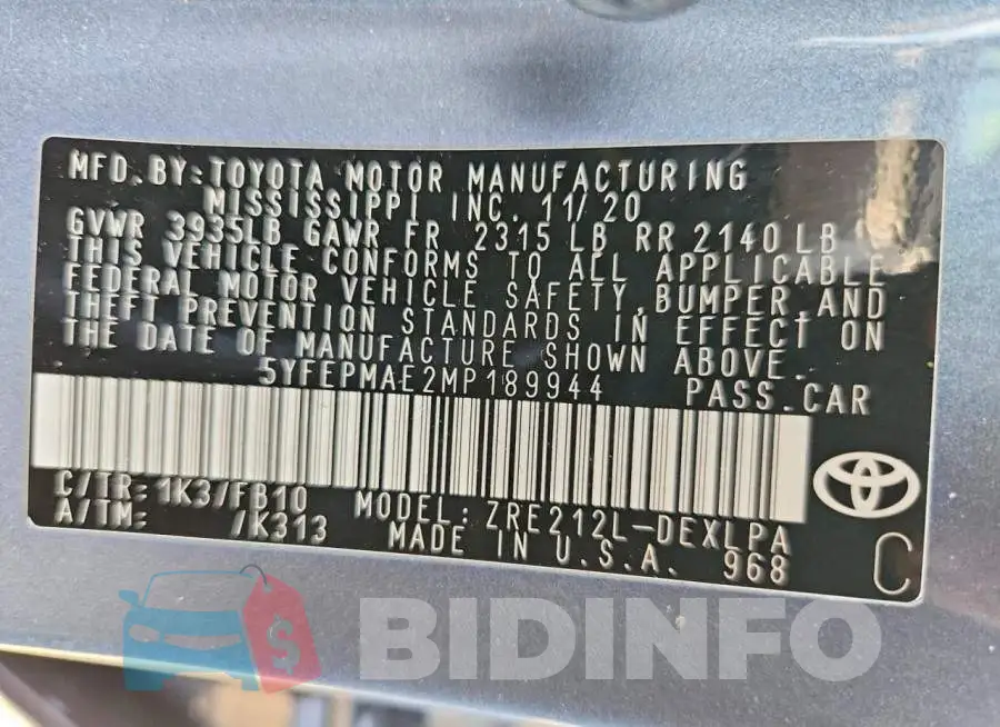 5YFEPMAE2MP189944 Photo# 13
