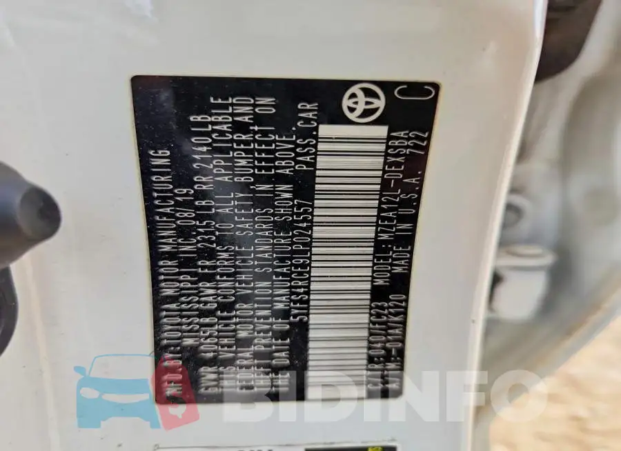 5YFS4RCE9LP024557 Photo# 13