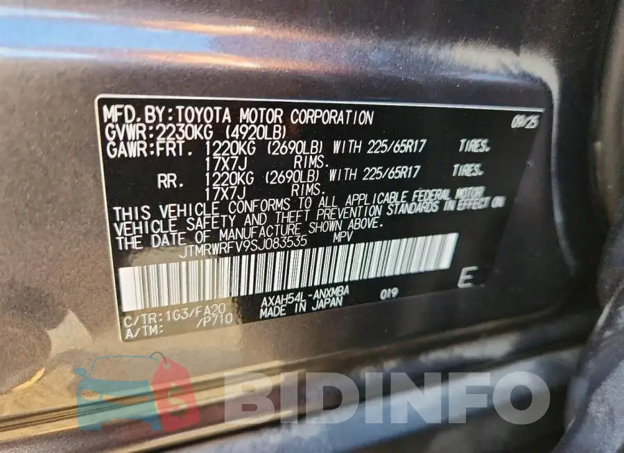 JTMRWRFV9SJ083535 Photo# 13