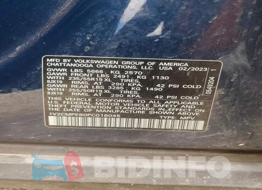 1V2CMPE80PC018045 Photo# 14