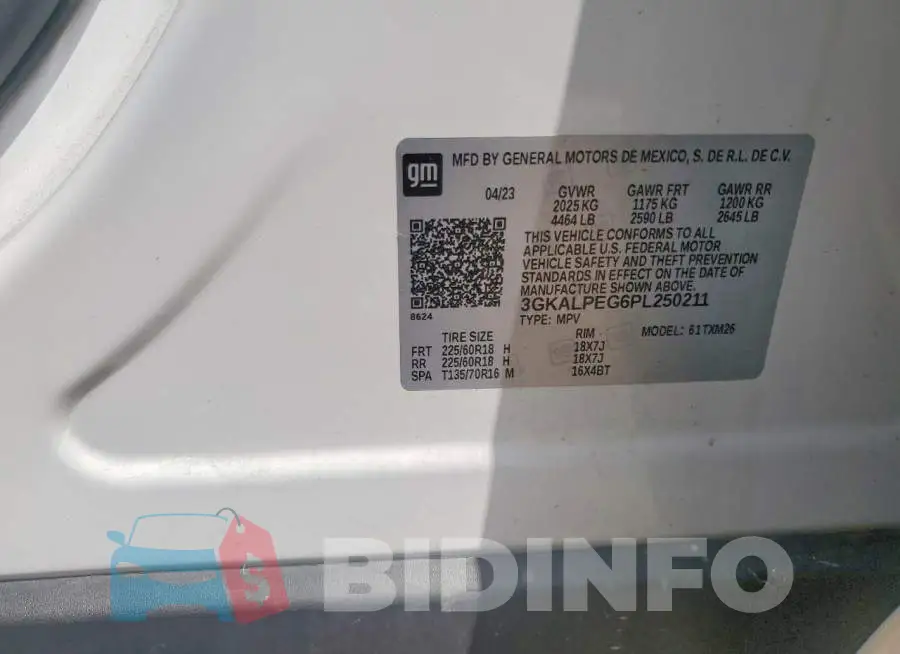 3GKALPEG6PL250211 Photo# 14