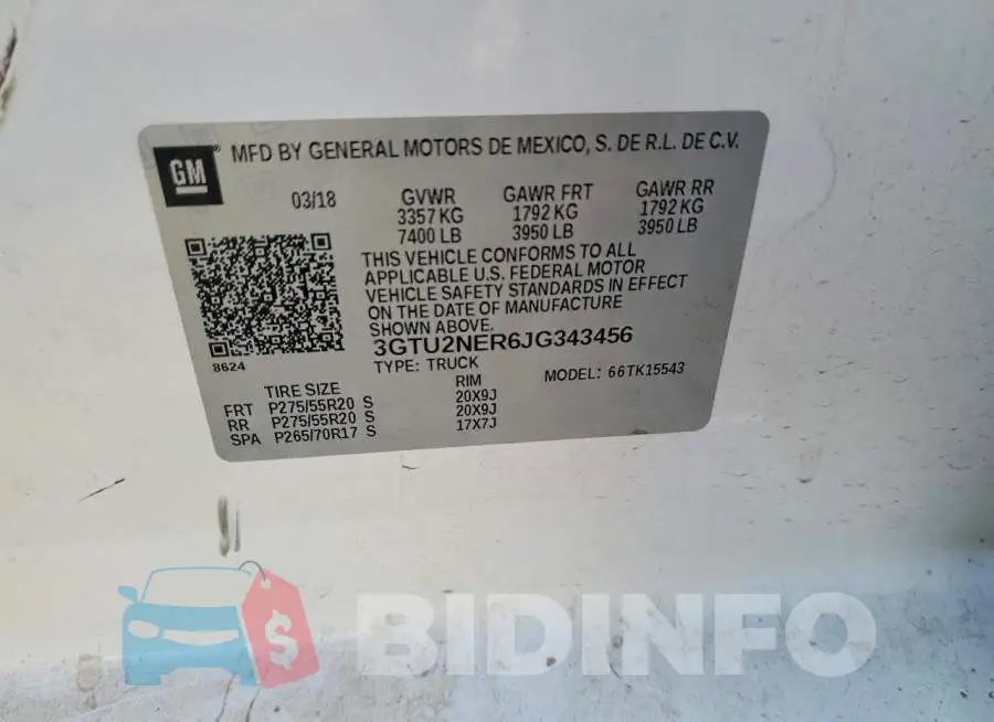 3GTU2NER6JG343456 Photo# 12