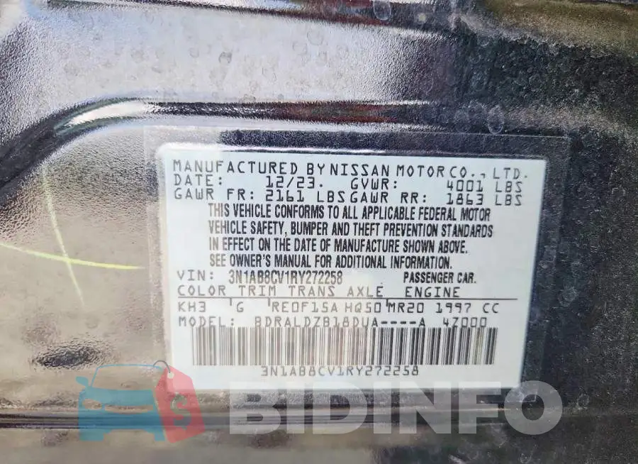3N1AB8CV1RY272258 Photo# 12