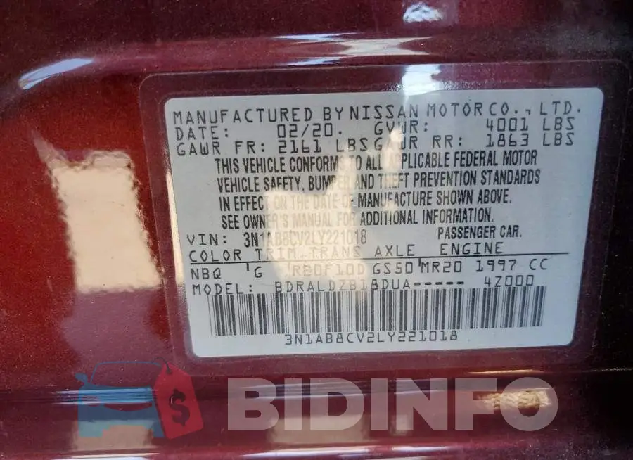 3N1AB8CV2LY221018 Photo# 12