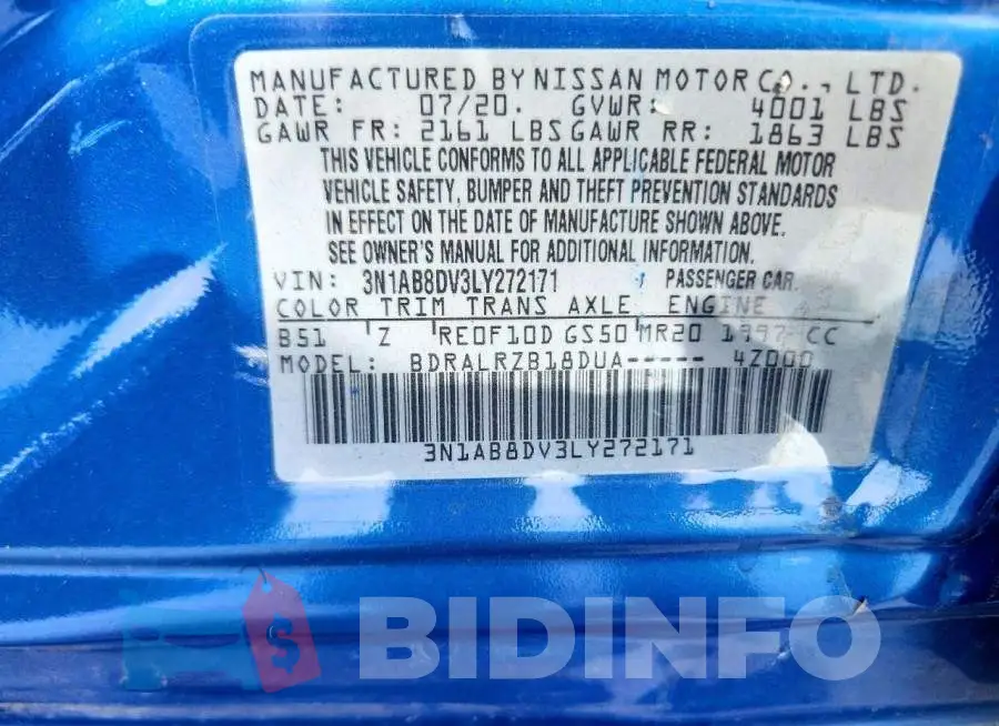 3N1AB8DV3LY272171 Photo# 12