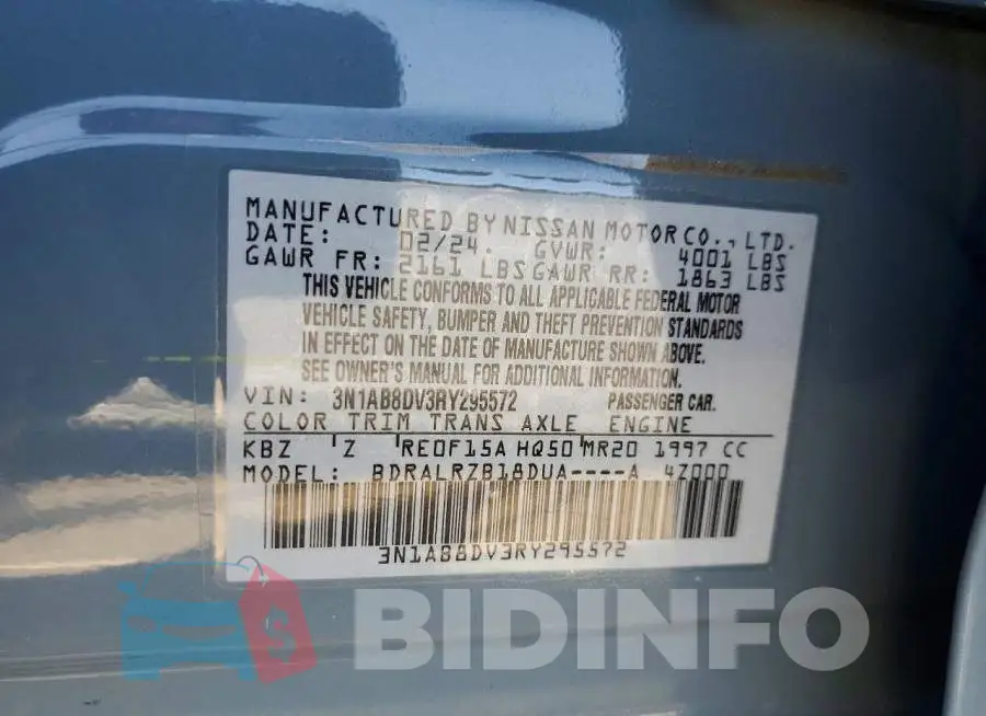 3N1AB8DV3RY295572 Photo# 12
