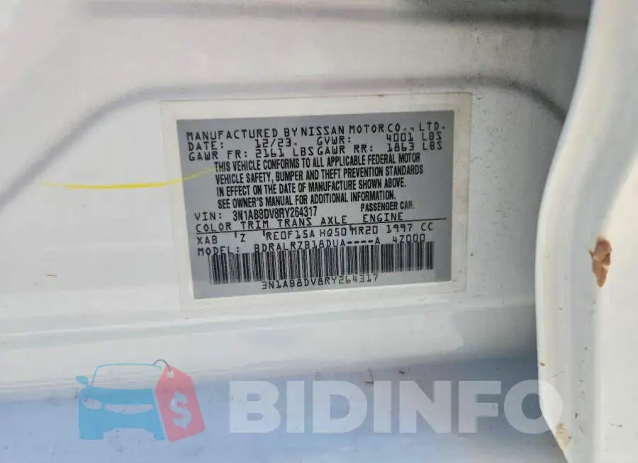 3N1AB8DV8RY264317 Photo# 13