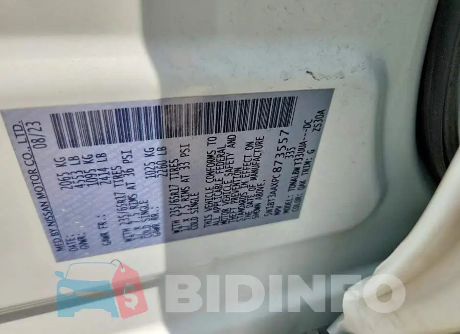 5N1BT3AAXPC873557 Photo# 13