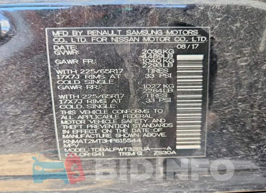 KNMAT2MT3HP615544 Photo# 14